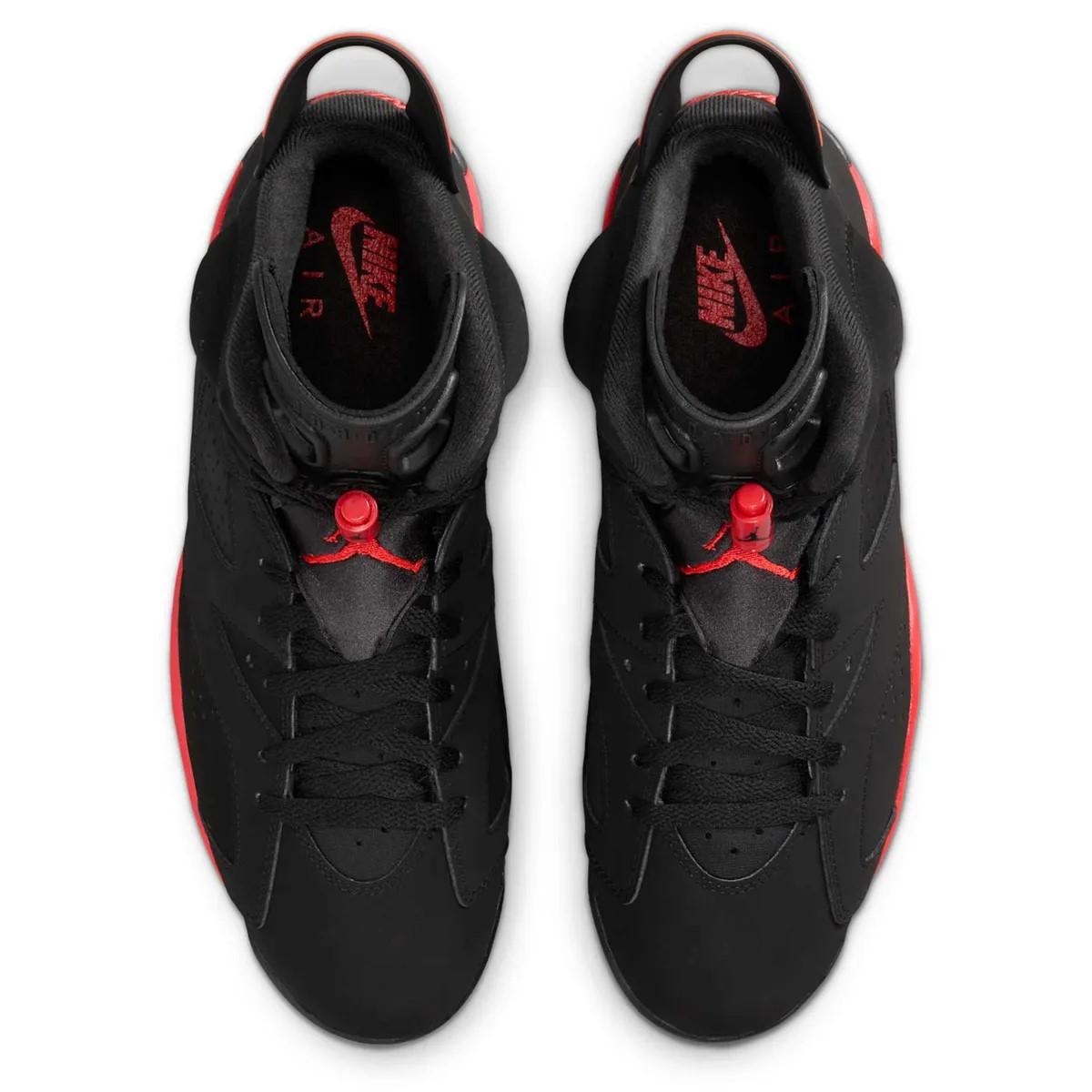 Nike Jordan 6 Retro Infrared Black High Top Sneakers for Men CT8529 001
