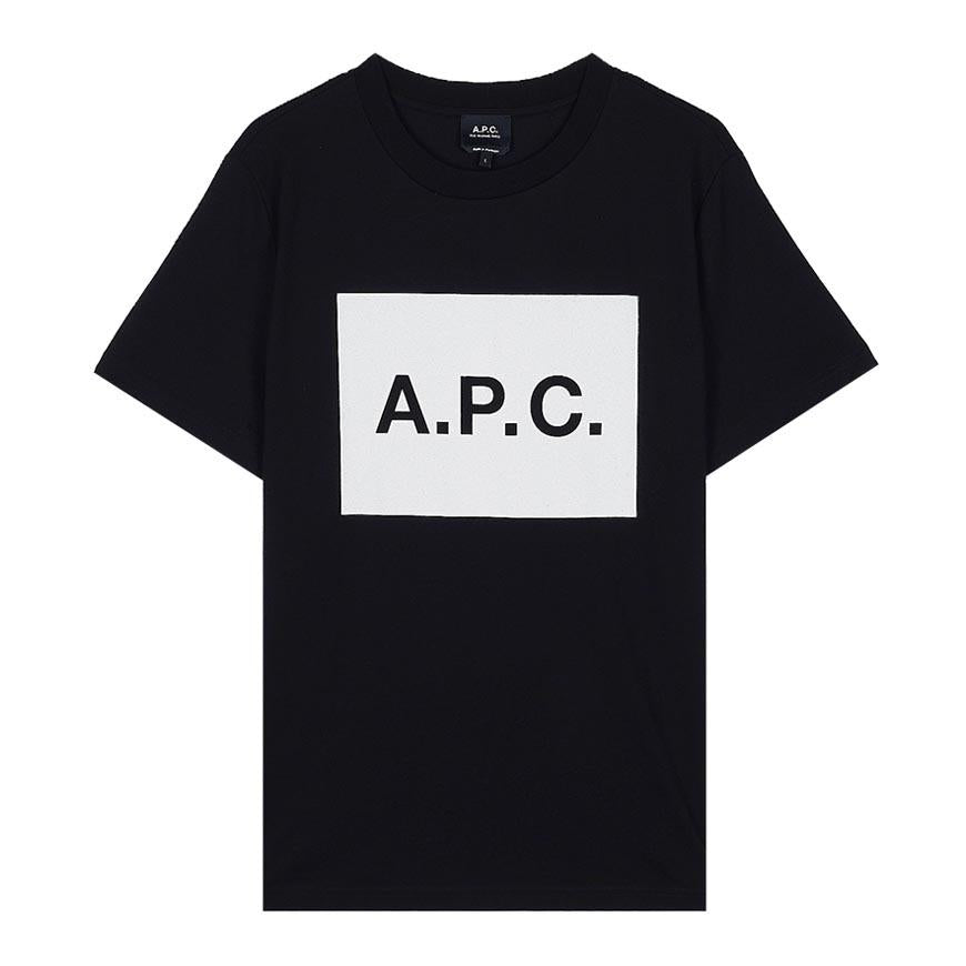 A.P.C. Vignette Logo T-Shirt Black Men’s Cotton