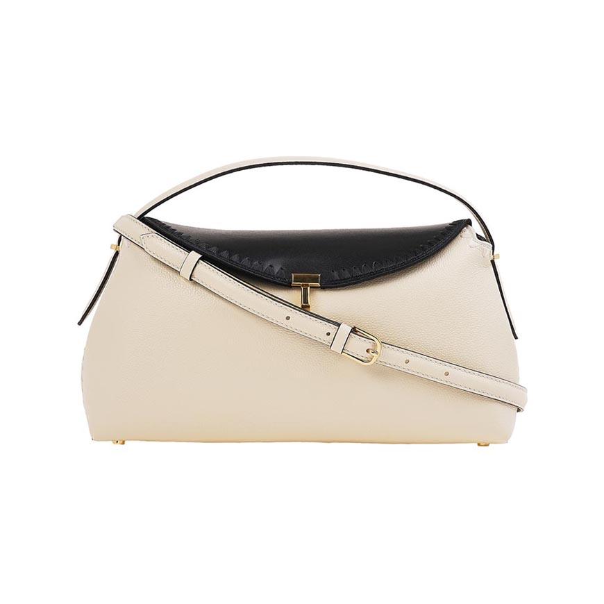 Toteme T-Lock Embroidered Top Handle Shoulder Bag 261 WAL961 LE0030
