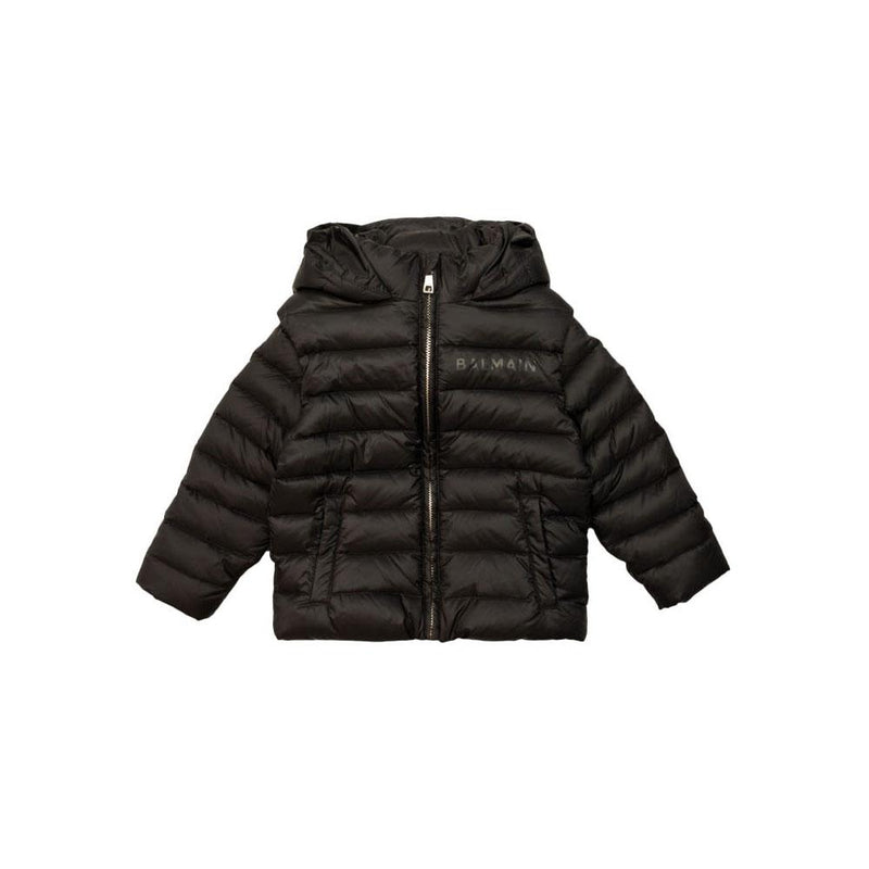Balmain Women’s Logo Hooded Down Puffer Jacket BV2P37 N0014 930
