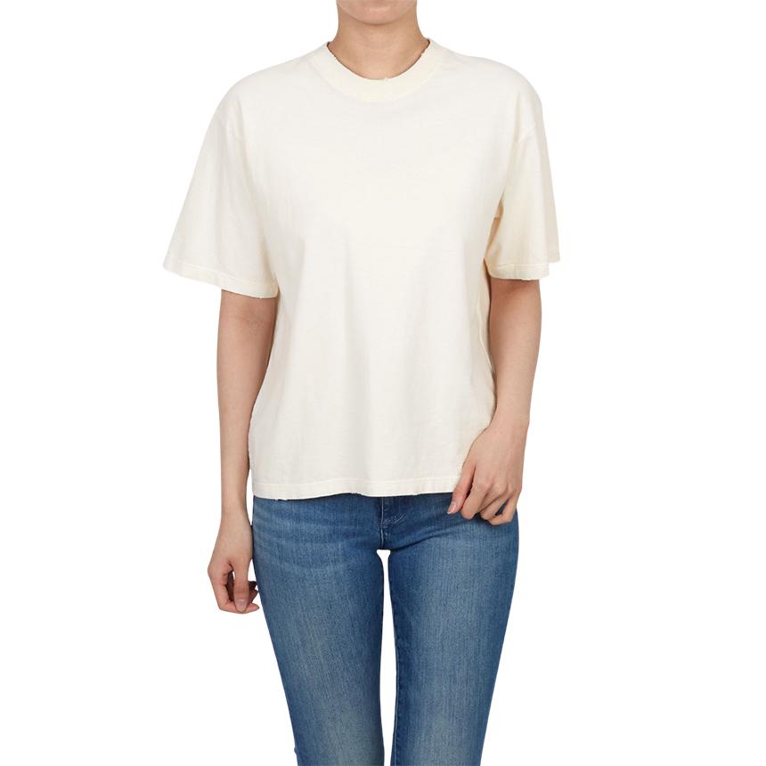 GOLDEN GOOSE Women’s Short Sleeve T-Shirt White Cotton