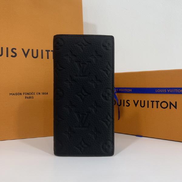 Louis Vuitton Taurillon Black Brazza Long Wallet Unisex M69038