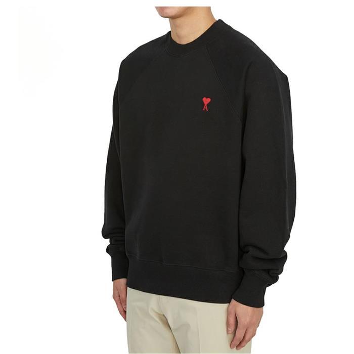 AMI Heart Logo Long Sleeve Sweatshirt T-Shirt BFUSW005