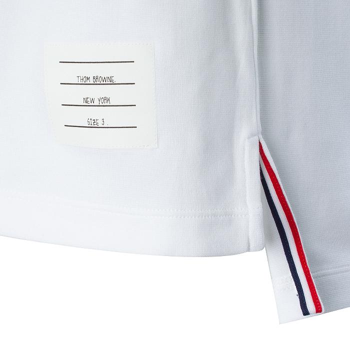 THOM BROWNE Milano Cotton Diagonal Stripe Long Sleeve T-Shirt