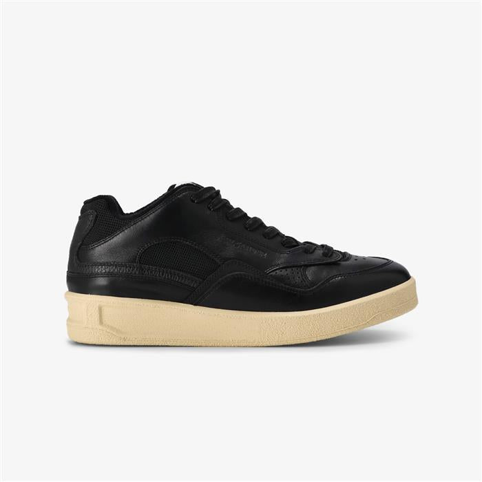 JIL SANDER Leather Panel Low-Top Sneakers Women White