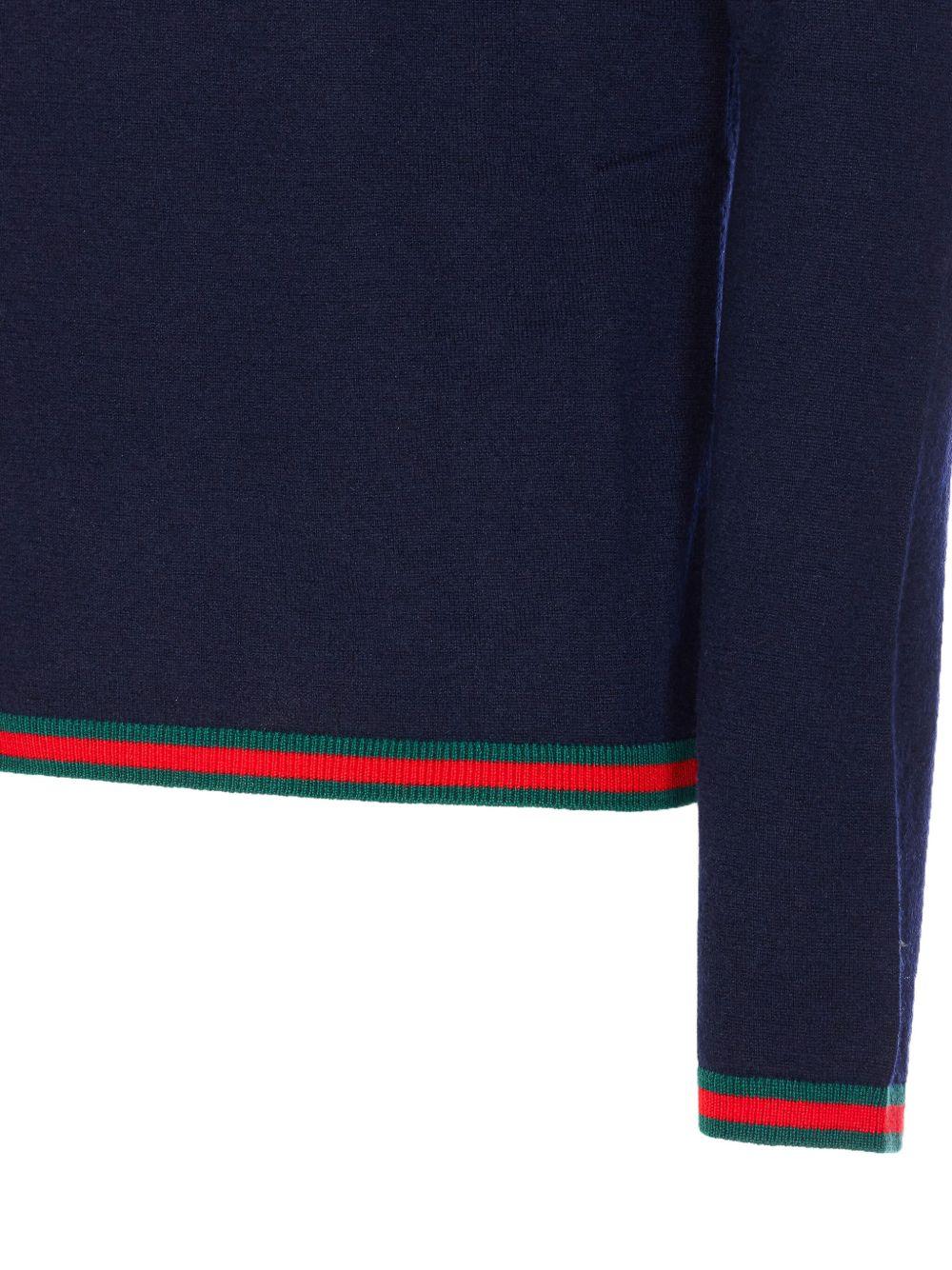 GUCCI Beige Wool Turtleneck Knit Sweater for Men