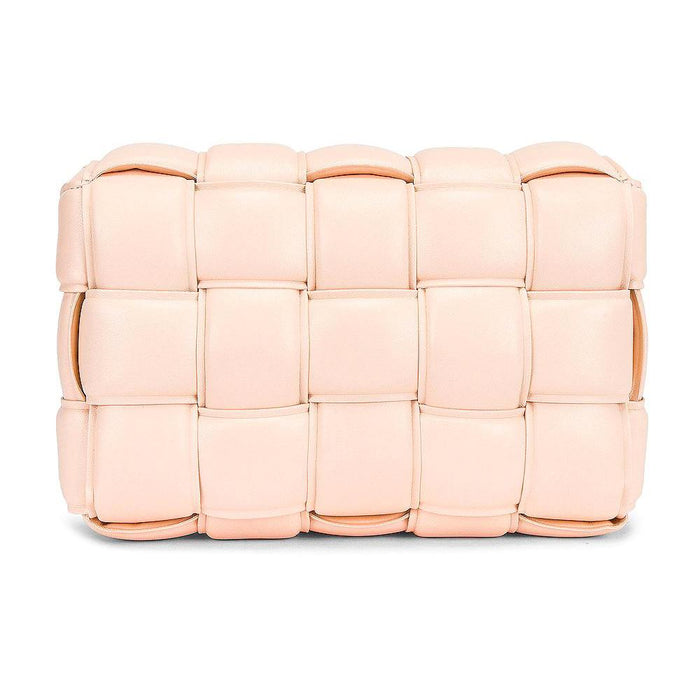 Bottega Veneta Maxi Intrecciato Leather Crossbody Bag Pink