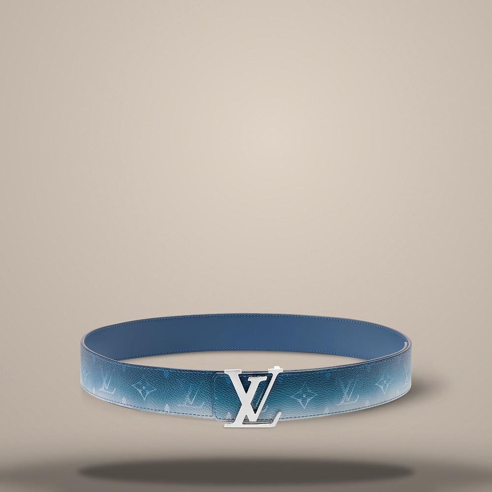 Louis Vuitton Monogram Pigment Reversible Belt Blue 40mm M4723