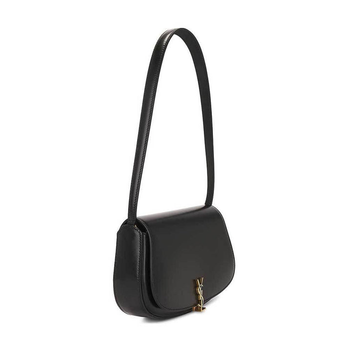 Saint Laurent Voltaire Leather Shoulder Bag Black