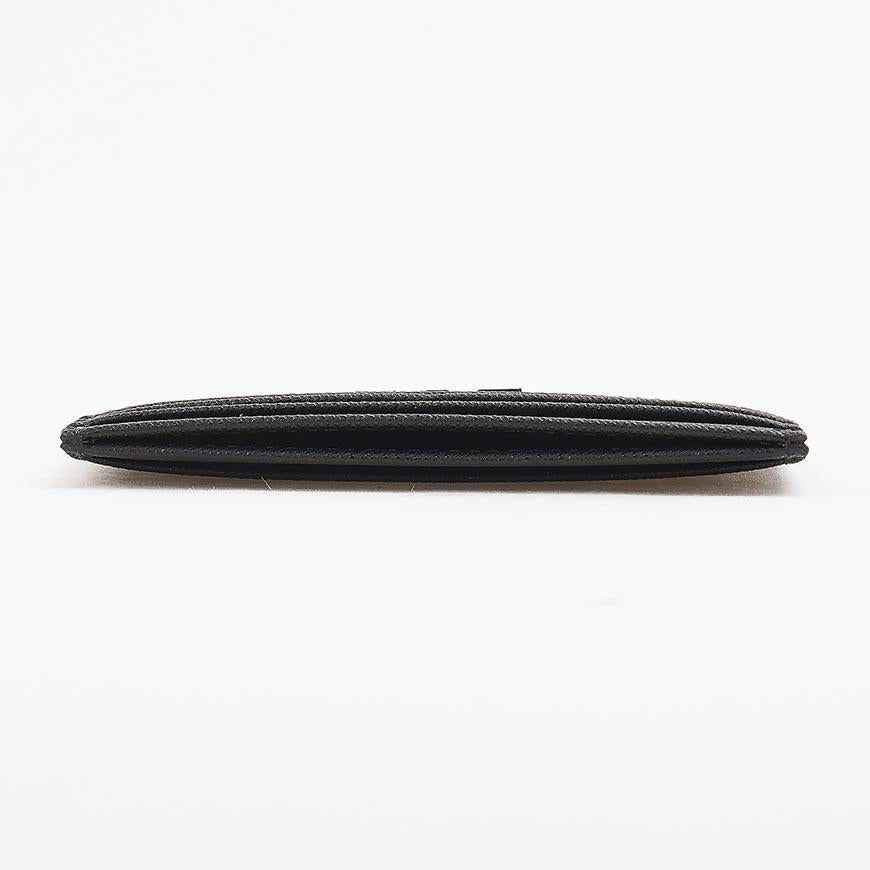 Emporio Armani Men’s Logo Leather Card Holder Wallet Navy