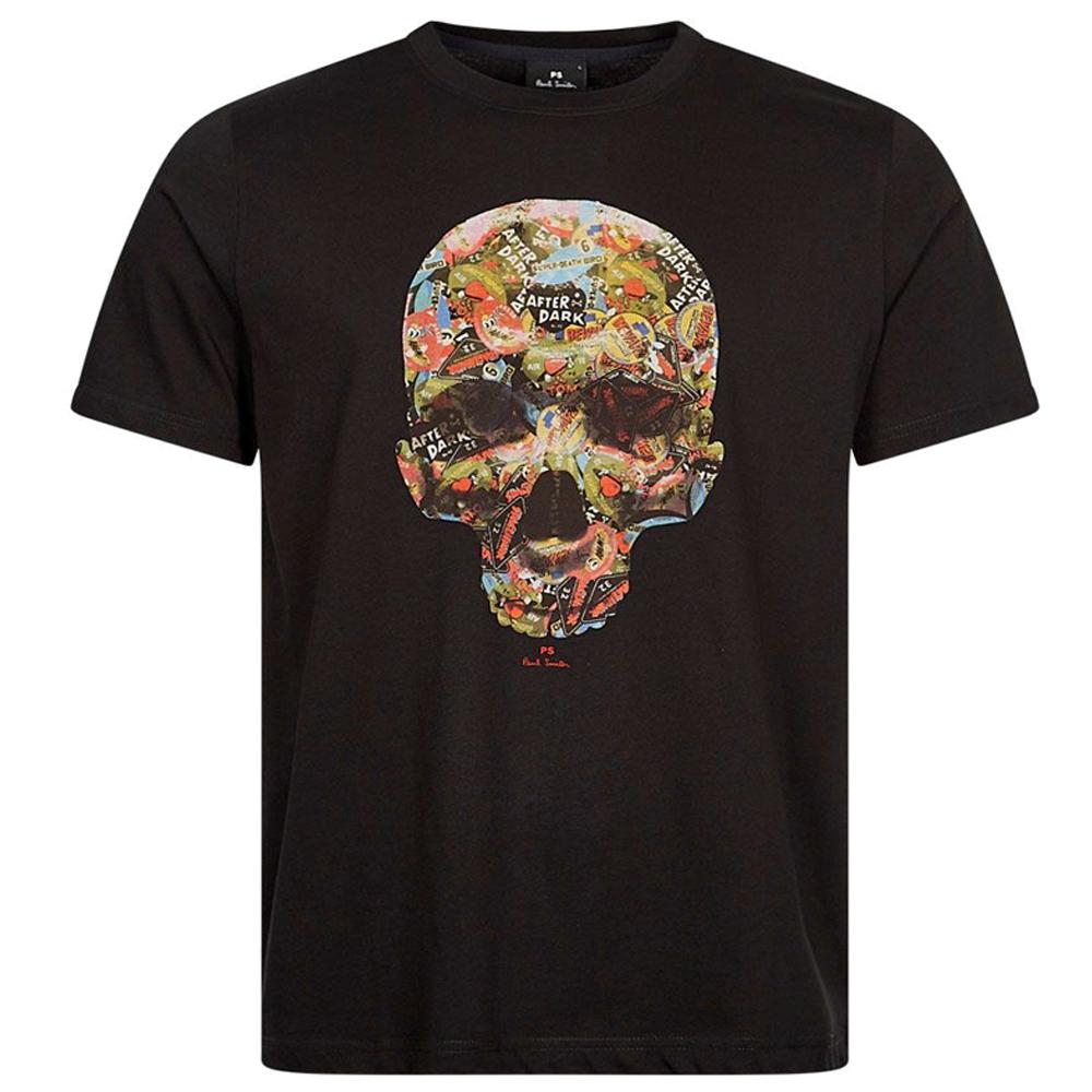 Paul Smith Men’s Skull Print Regular Fit T-Shirt M2R 011R MP4437 79