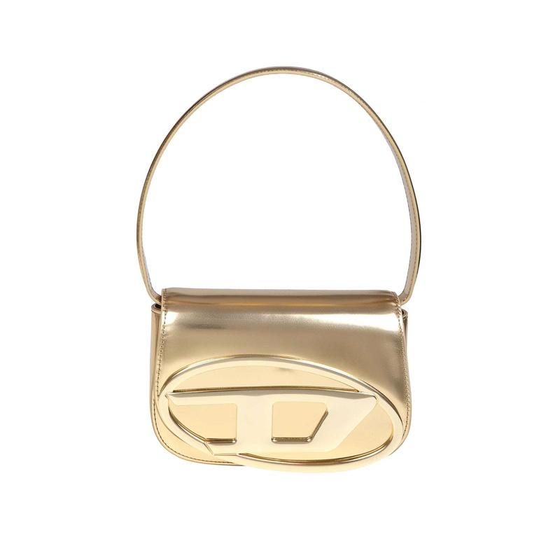 DIESEL 1DR Mirrored Leather Shoulder Bag