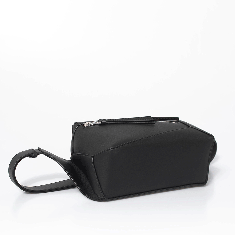 LOEWE Puzzle Small Leather Belt Bag Crossbody Black Men’s
