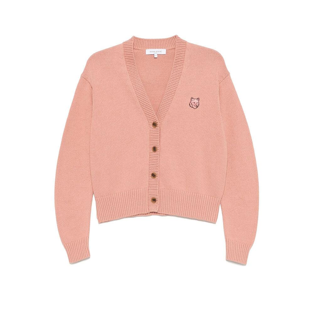 Maison Kitsune Bold Fox Cropped Women’s Cardigan OW00502 KT1099