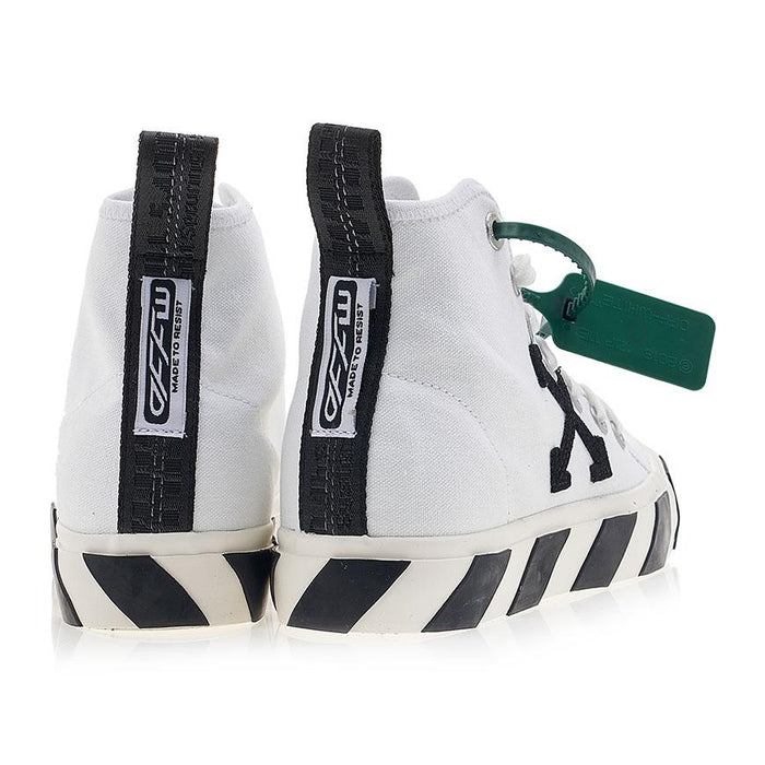 OFF WHITE Men’s High Vulcanized Canvas Low-Top Sneakers