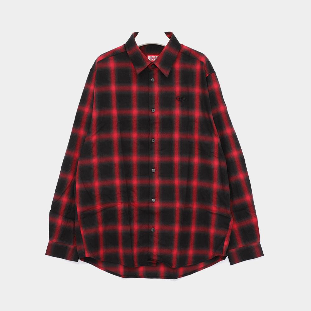 DIESEL D-Logo S Check Pattern Men's Shirt A18502 0HGBT 9XXA