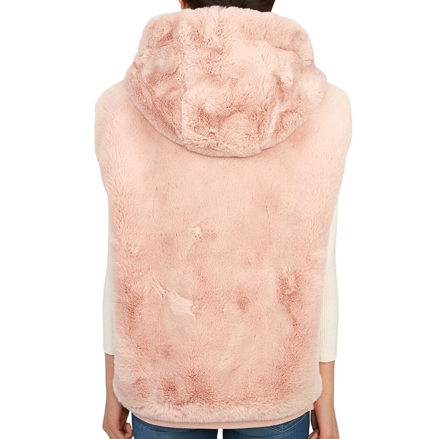 Moose Knuckles Women’s Hooded Fur Vest Black