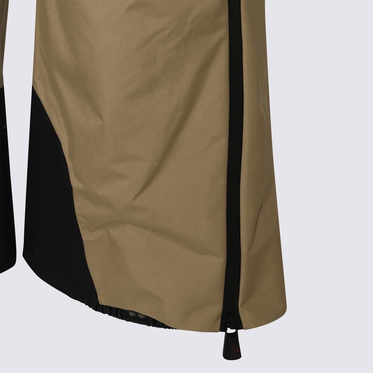 Moncler Wool Blend Cropped Trousers Men Black