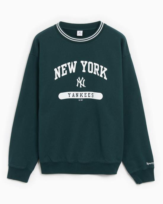 SPORTY&RICH Forest Green Long Sleeve Sweatshirt ST 045505634 GR10