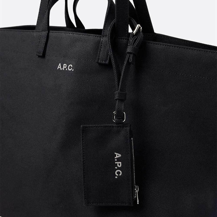 A.P.C. Le Drummer Toile Small Tote Bag Black