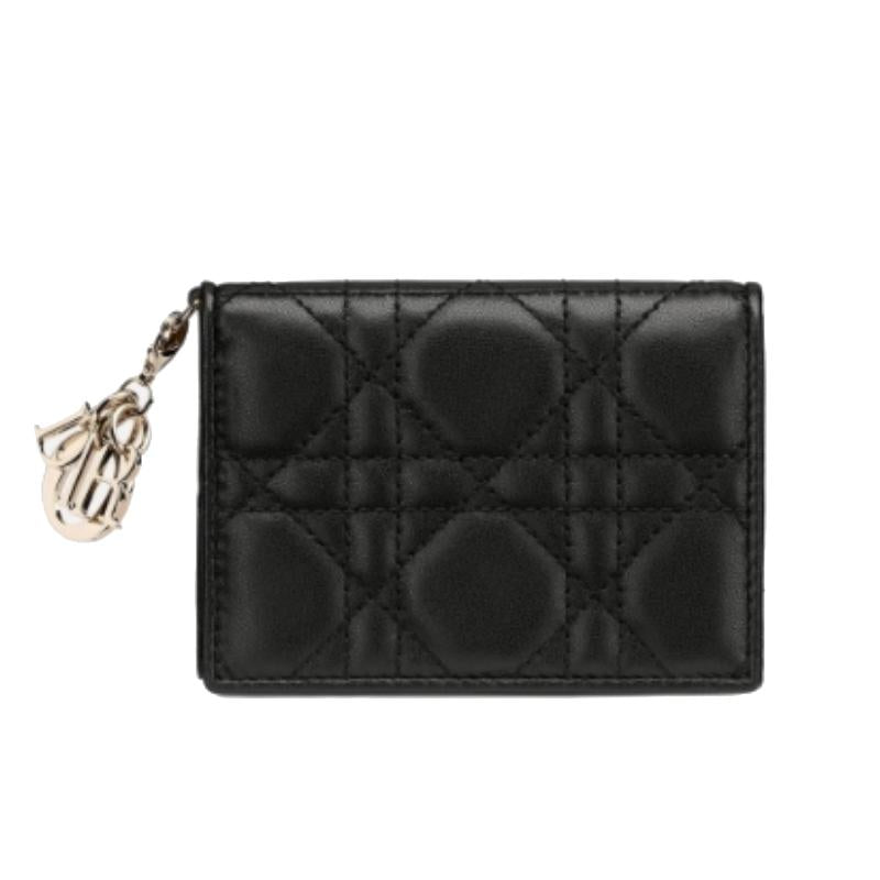 DIOR Lady Dior Bifold Card Holder Wallet S0011ONMJ M900