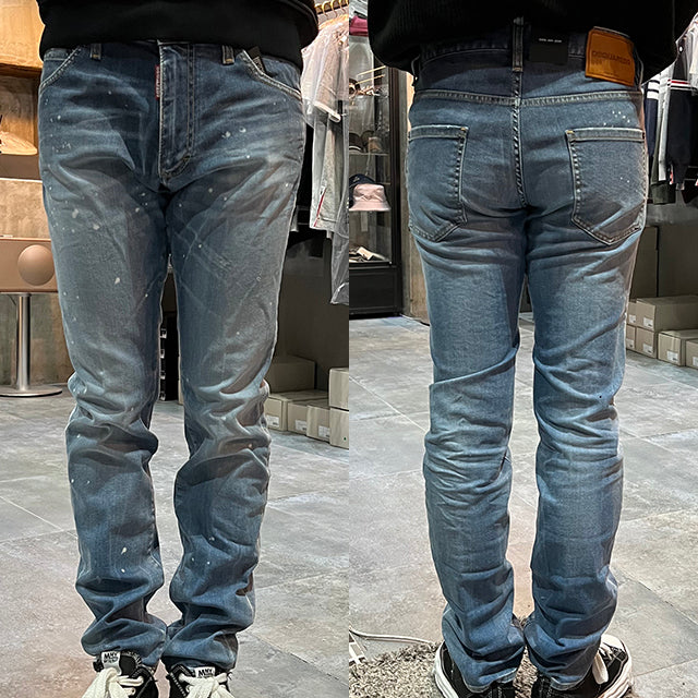 Dsquared2 Cool Guy Mon Pull Blue Denim Jeans for Men