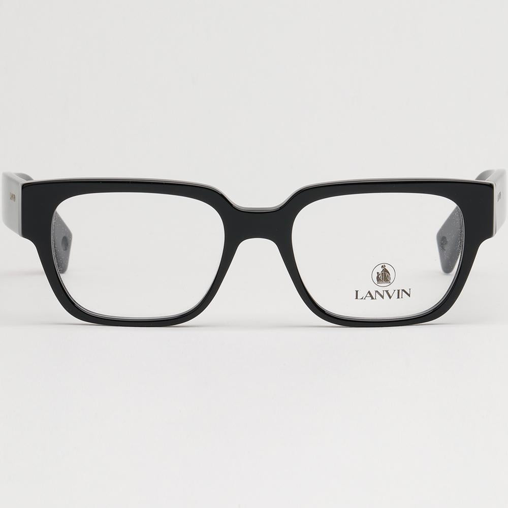 Lanvin Black Acetate Thick-Rim Eyeglass Frames Unisex LNV2601 001