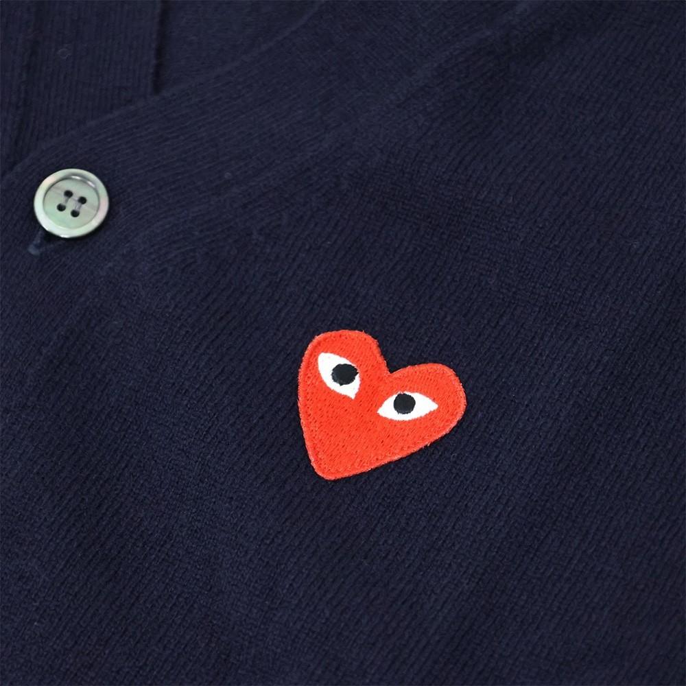 Comme des Garcons Red Heart Unisex Knit Cardigan