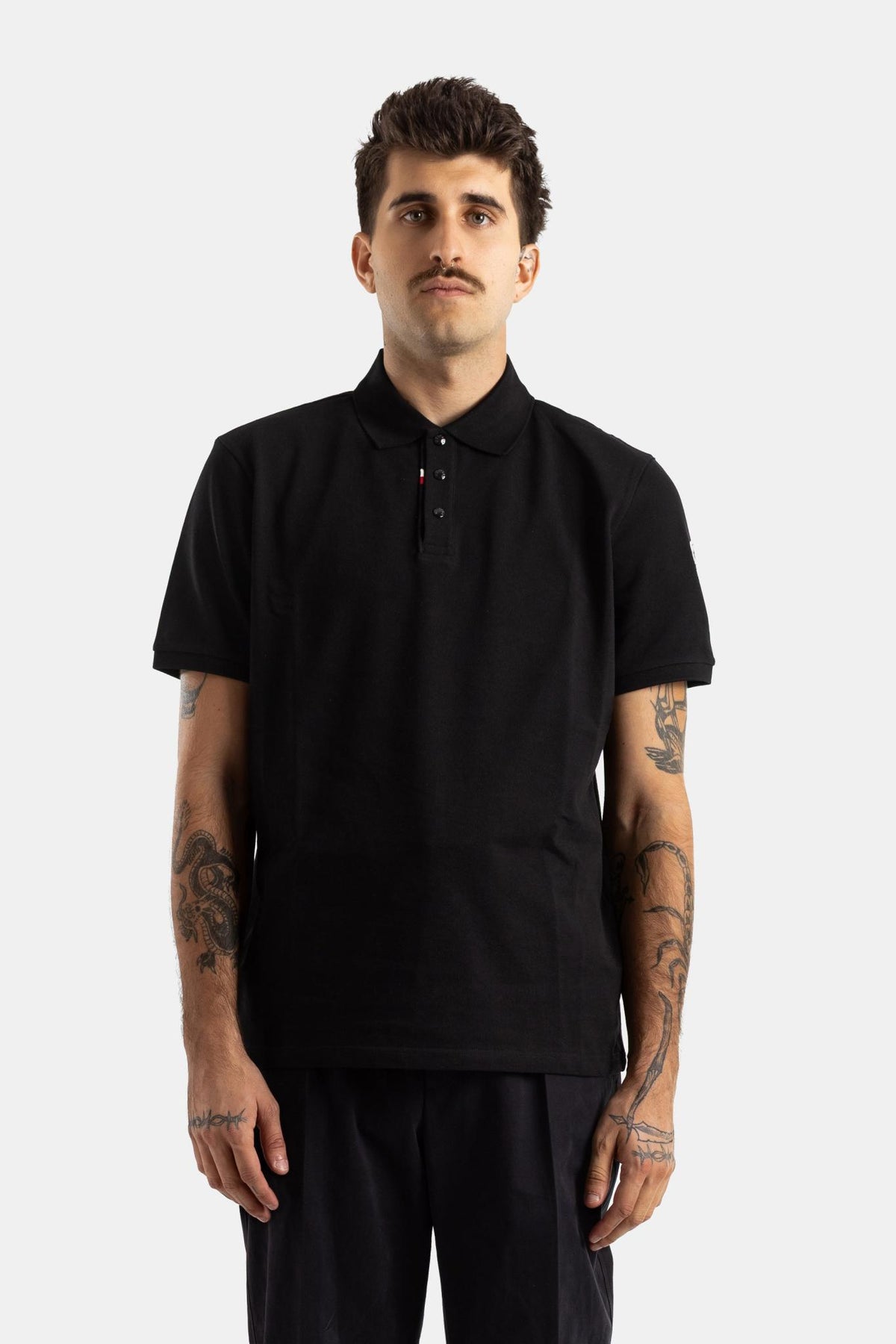Moncler Cotton Short Sleeve Polo Shirt for Men