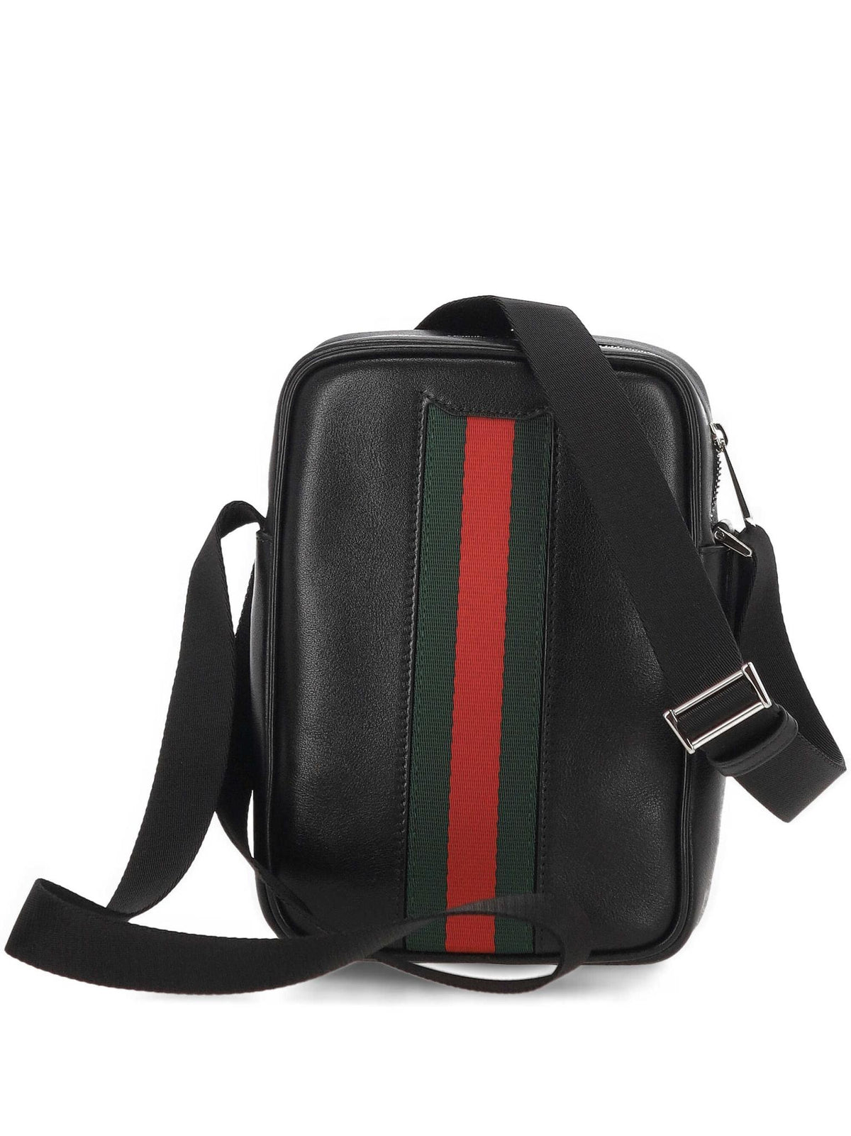 GUCCI Leather Shoulder Bag Black