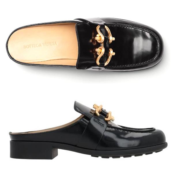 Bottega Veneta Mousse Open-Back Loafers