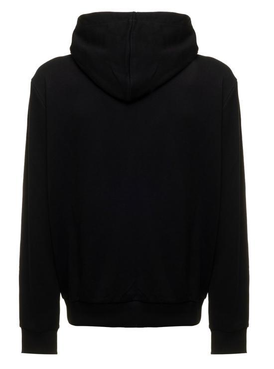 Balmain Black Logo Hooded Sweatshirt for Women DH1JR002BB65EAB