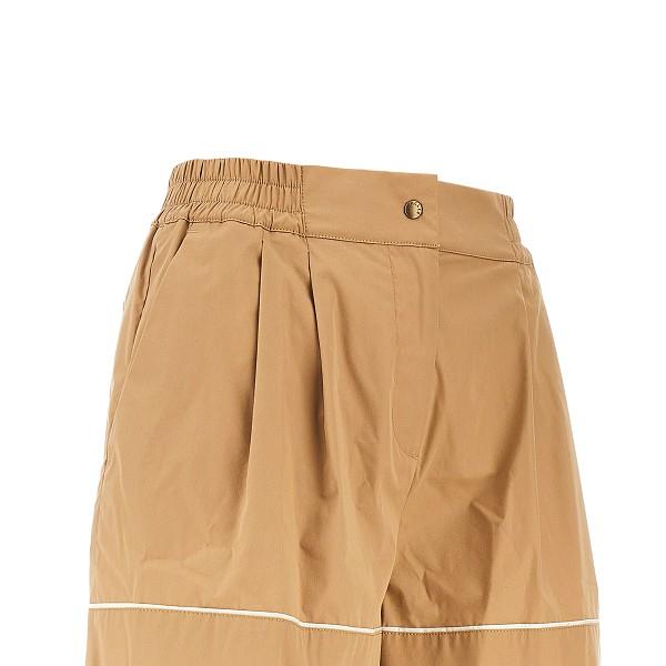 Moncler Black Nylon Drawstring Women’s Short Pants