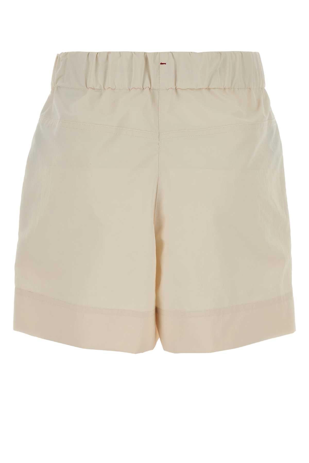 Moncler Cotton Blend Drawstring High-Waist Short Pants