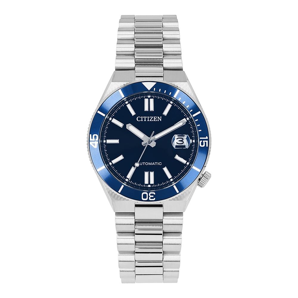 CITIZEN Blue Dial Stainless Steel Men’s Watch NJ0230 59L