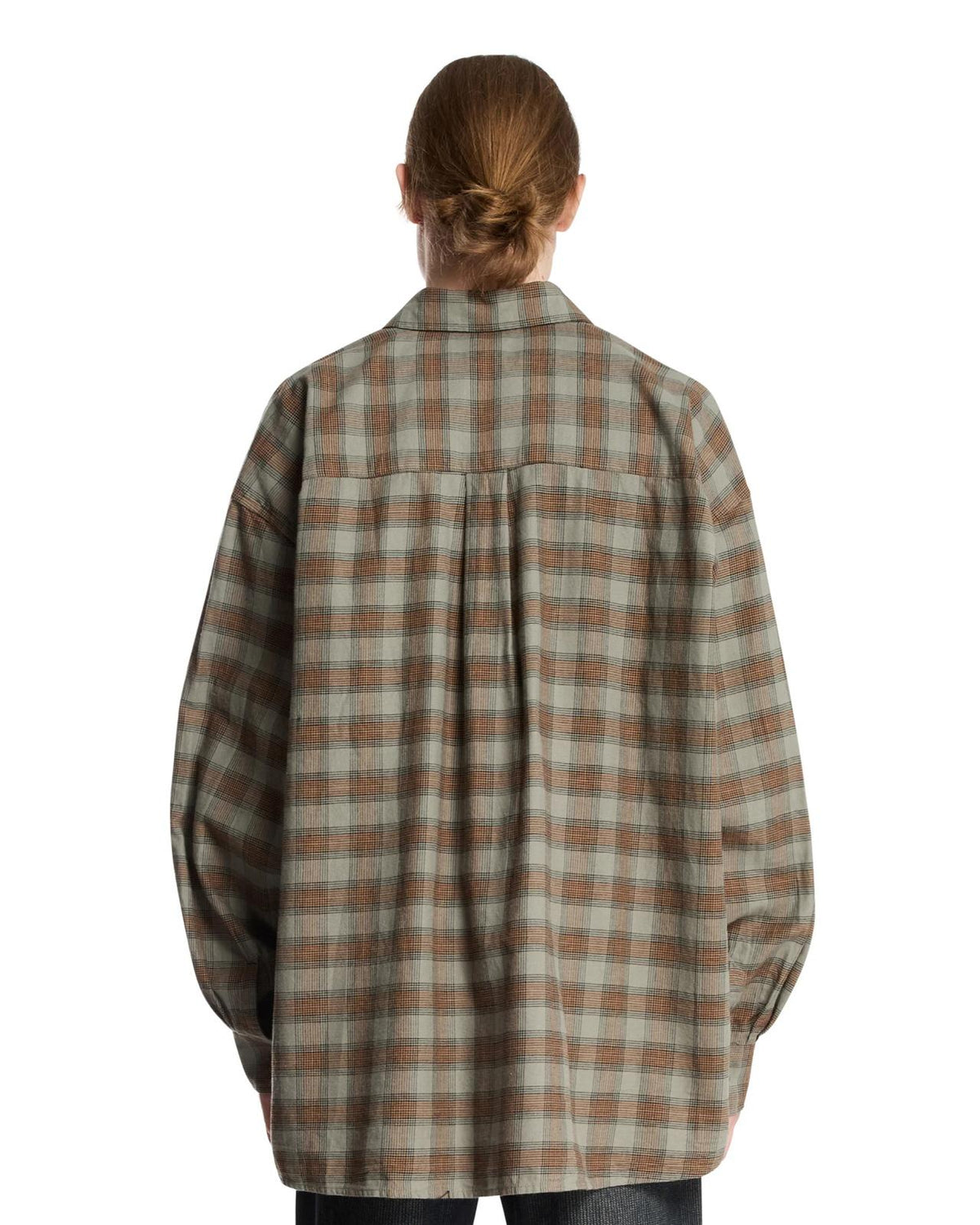 OUR LEGACY Iowa Flannel Check Borrowed Long Sleeve Shirt