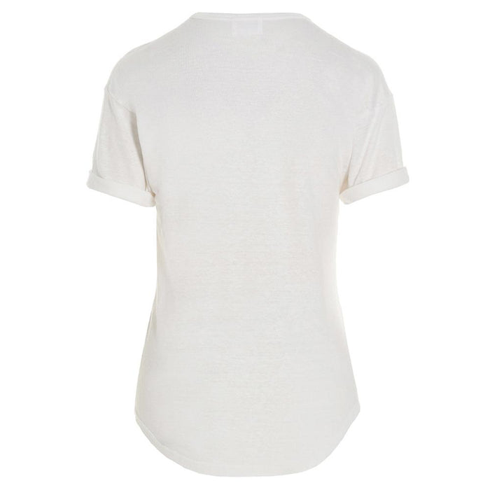 Isabel Marant KOLDI Velvet T-Shirt White