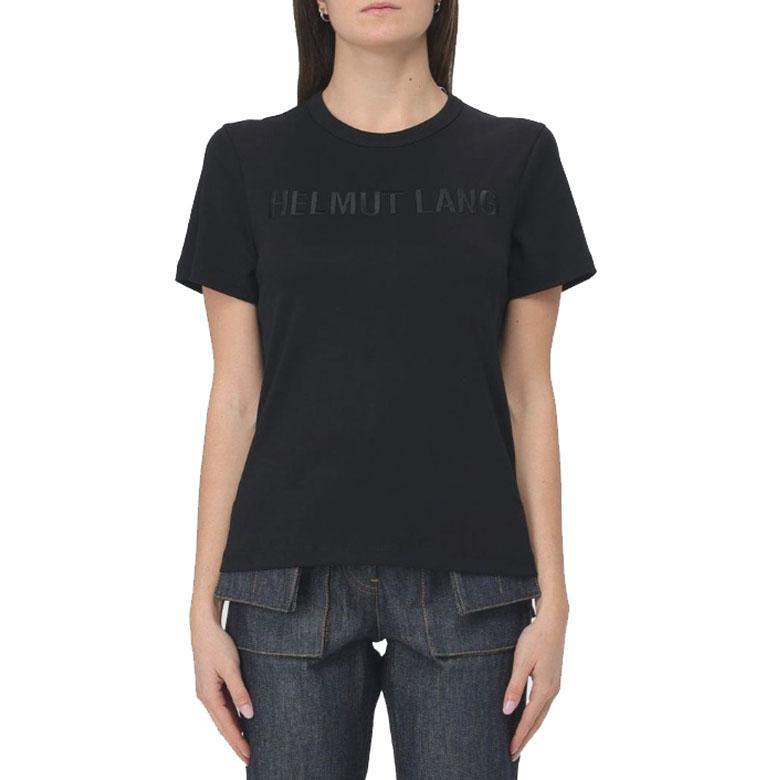 Helmut Lang Embroidered Logo Slim Fit Short Sleeve T-Shirt O06HW505 001