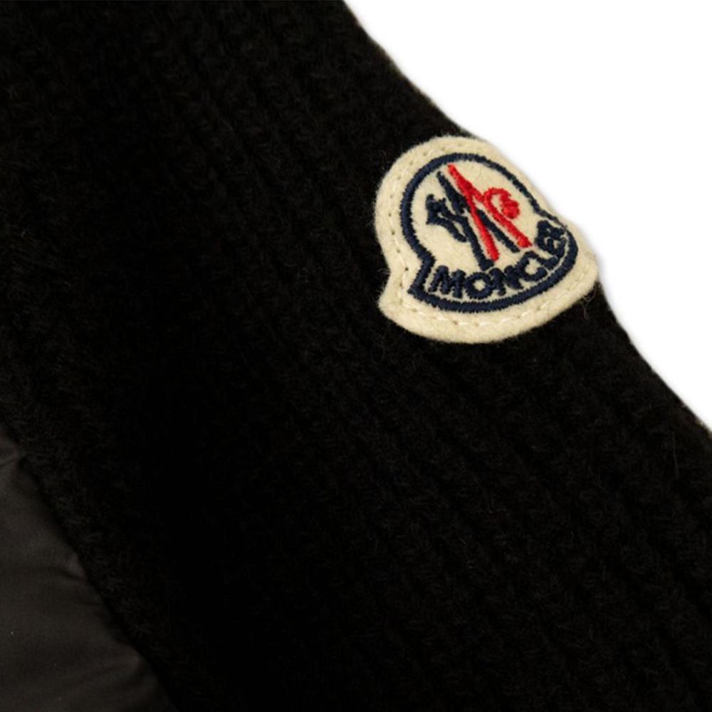 Moncler Kids Women Logo Knit Down Jacket 9B000 04 M1241 999