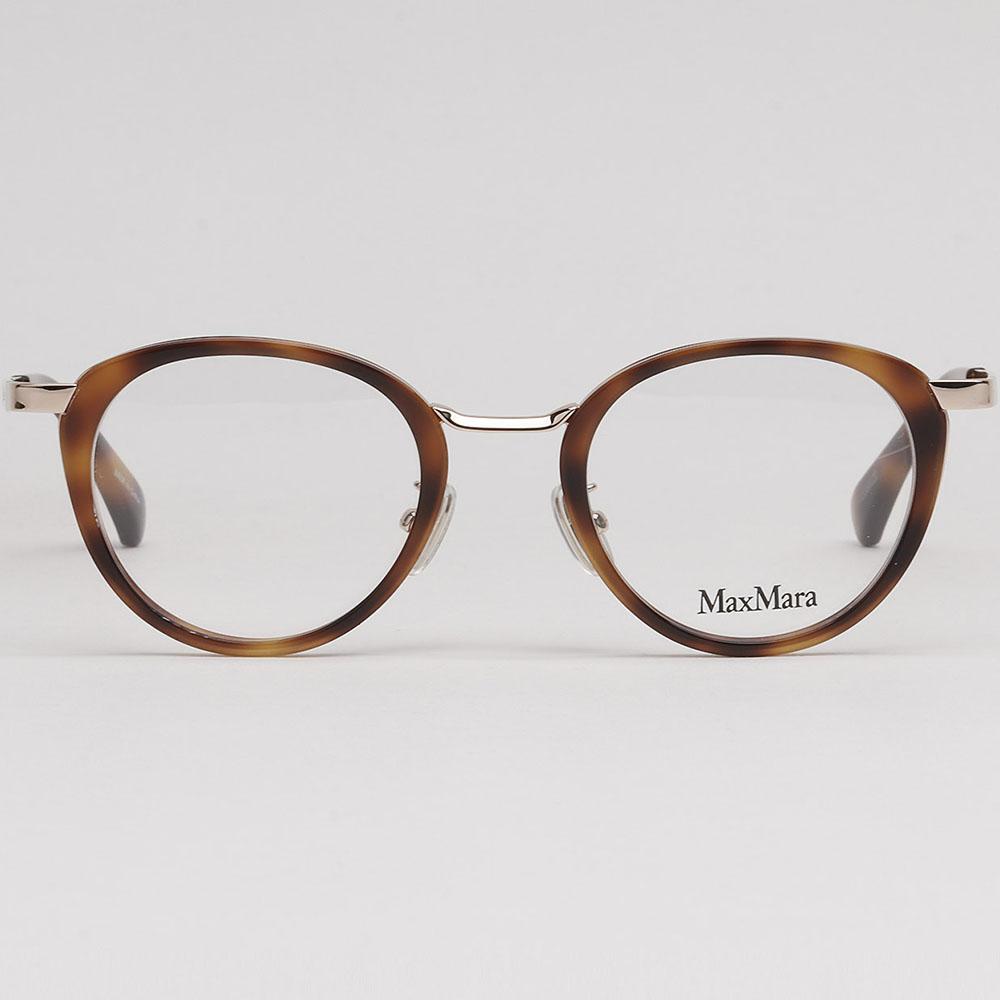 Max Mara Soltex Round Eyeglasses Asian Fit Unisex Accessories MM5167 D 052