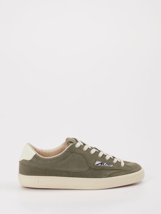 AUTRY Smoked Green Leather Sneakers Women’s Marshmallow Sole