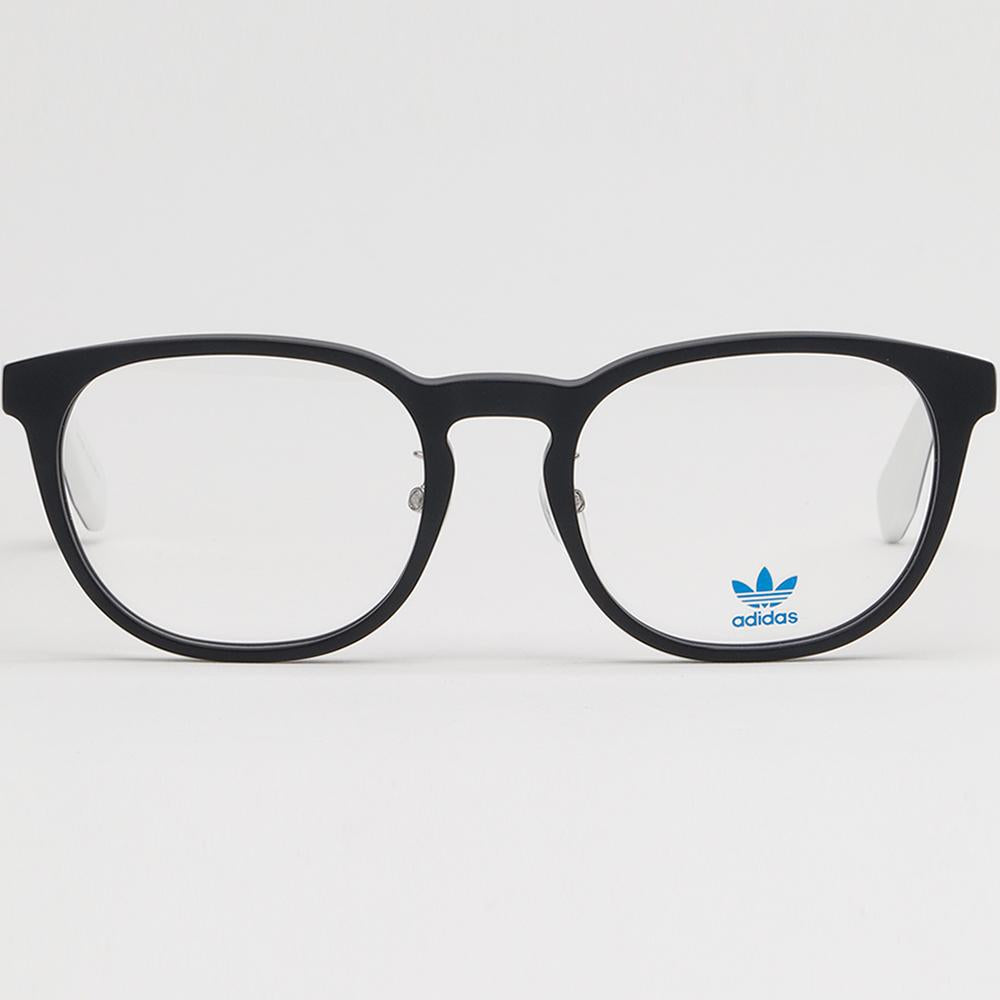Adidas Matte Black Square Acetate Eyeglass Frames Unisex OR5014H 002