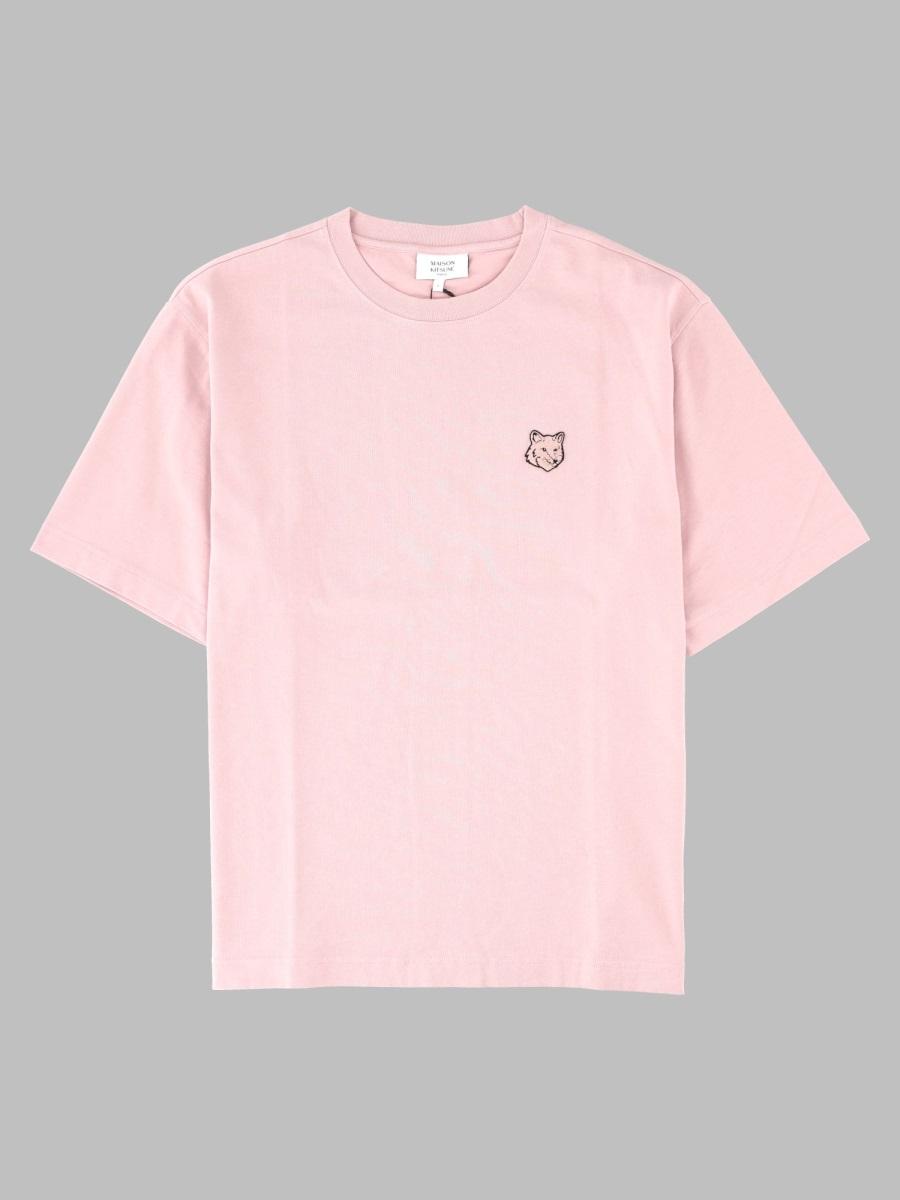 Maison Kitsune Short Sleeve T-Shirt Navy Cotton Men