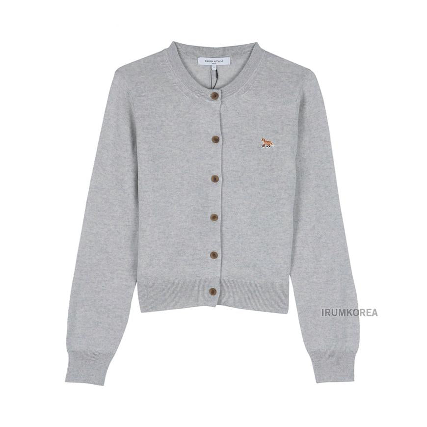 Maison Kitsune Baby Fox Wool Cardigan Women’s Beige