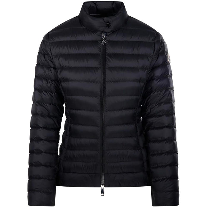 Moncler Black Lightweight Down Jacket with Logo Patch 1A00068 597YF 999