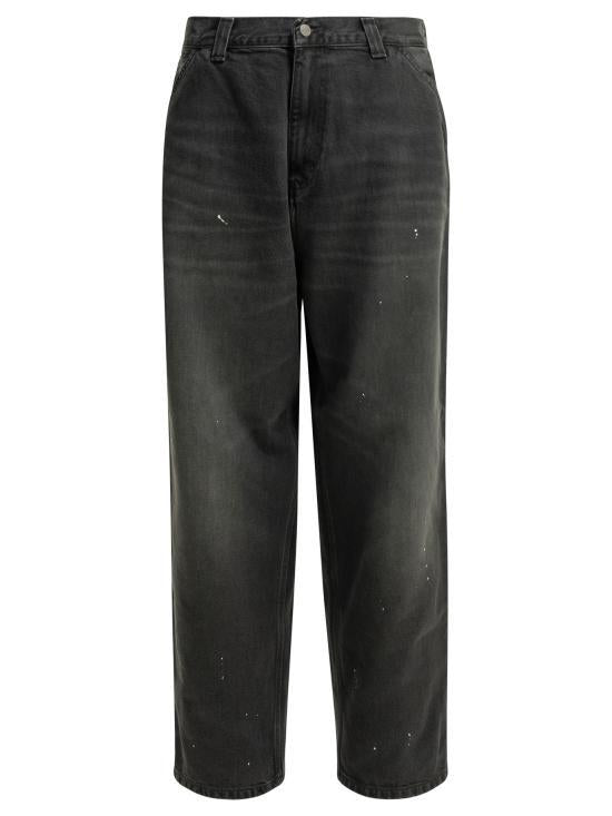 CARHARTT WIP Black Denim Jeans Men’s Pants