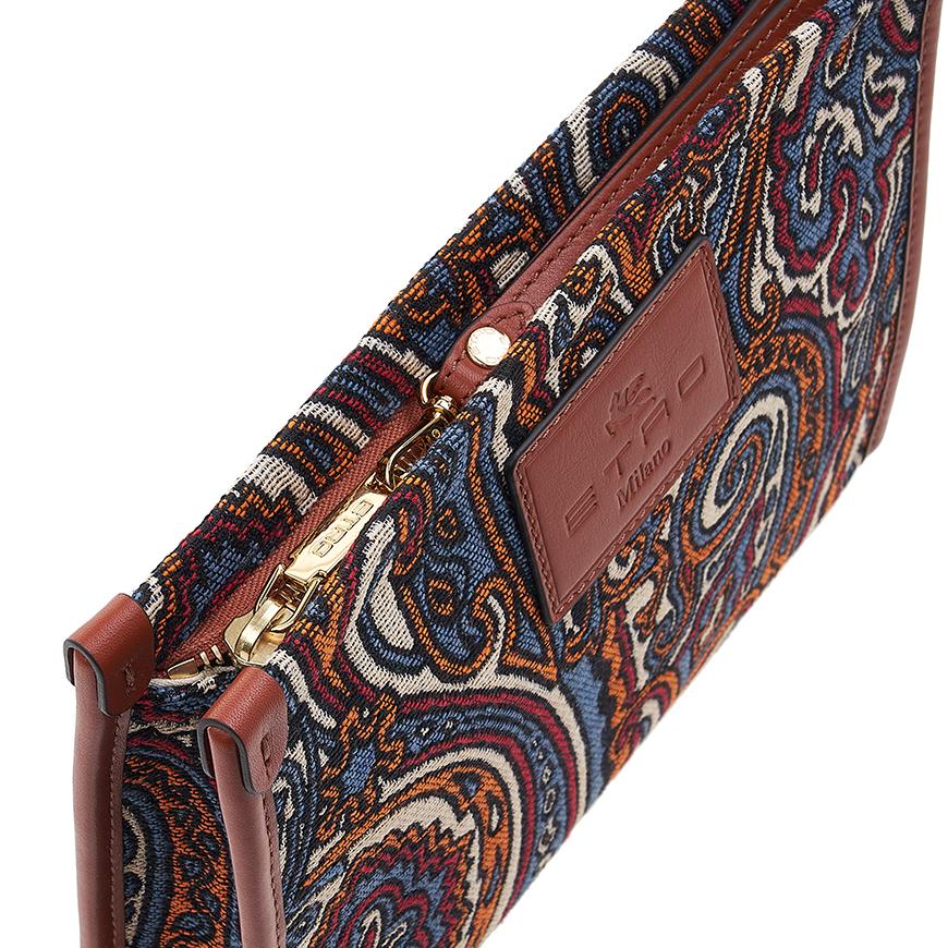 Etro Leather Clutch Bag Black Women’s