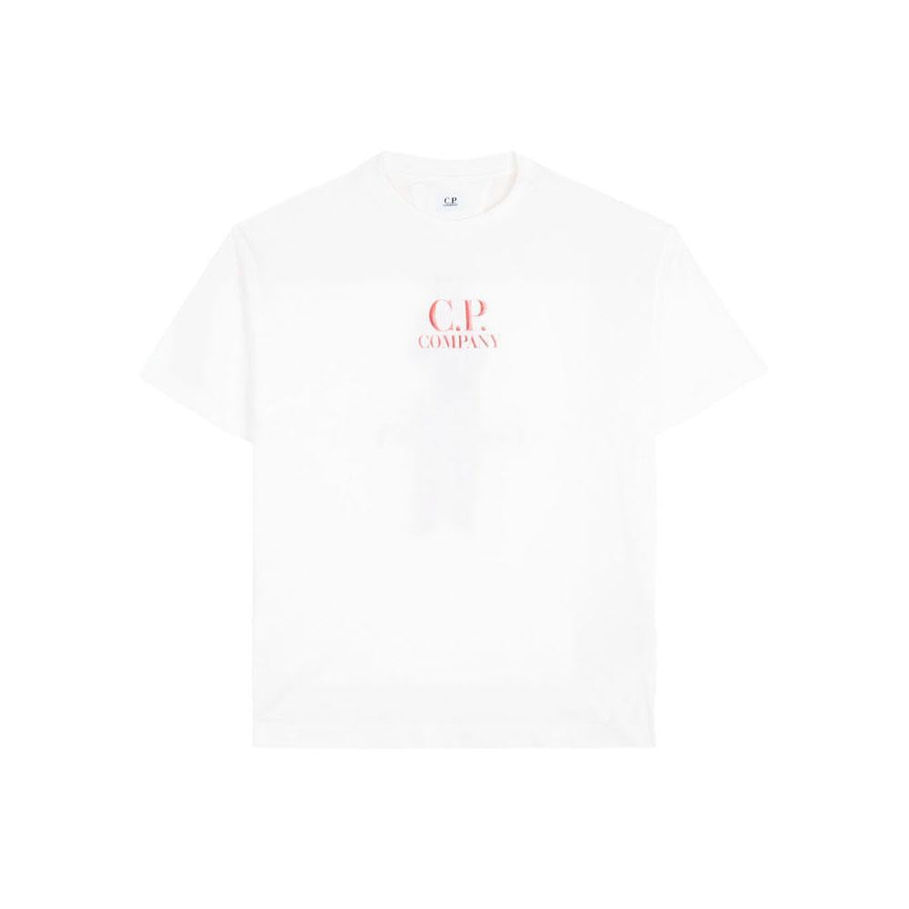 CP Company Logo Print Short Sleeve T-Shirt 18CMTS141A 005100W 103