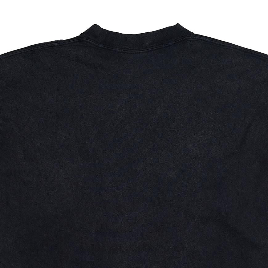 BALENCIAGA College Logo Print T-Shirt Black Men’s