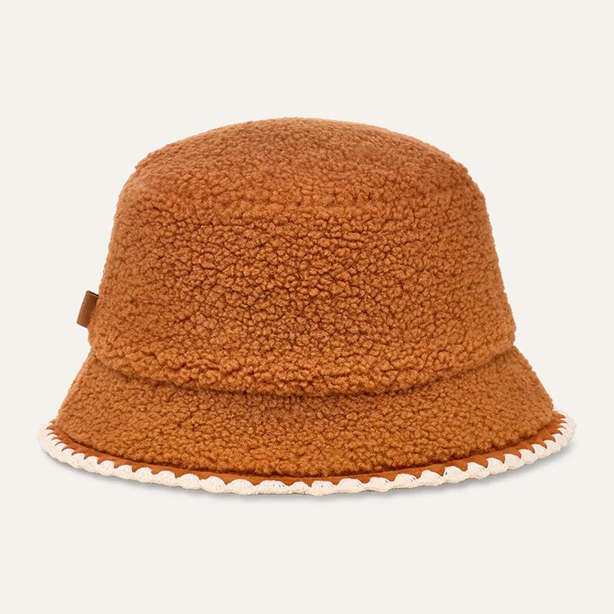 Ugg Women’s Plush Scalloped Cap Hat 100914 CHESTNUT
